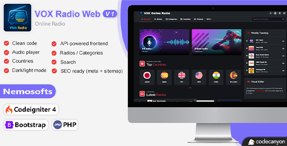 VOX Radio - Online Radio Streaming - Web